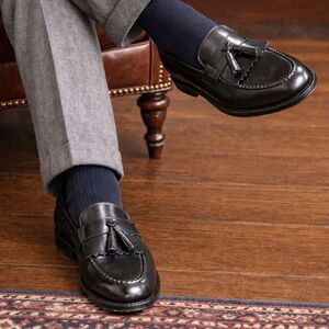 Allen Edmonds Black Newport Tassle Slip On Loafers Shoes  Mens Size 10